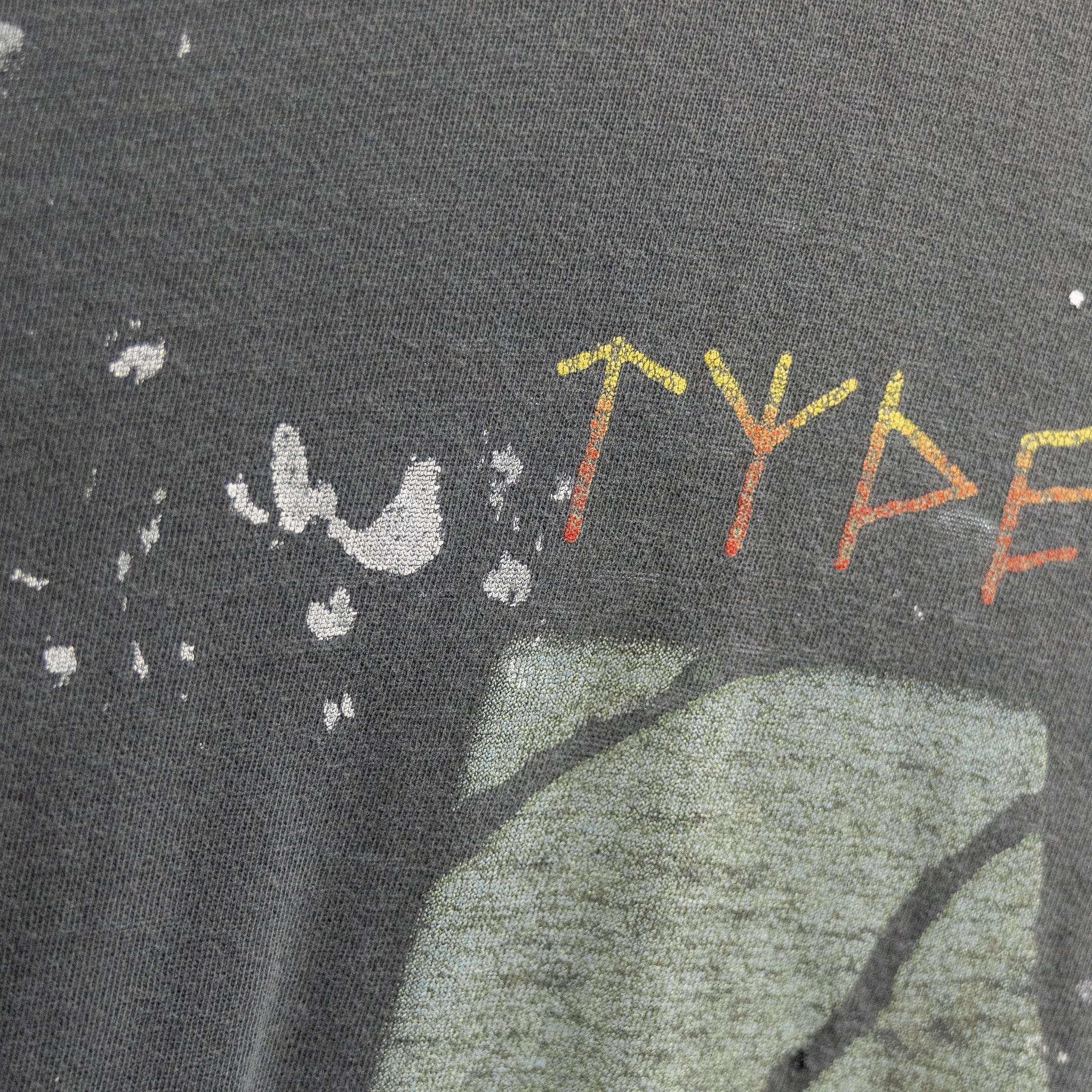 THRASHED TYPE O NEGATIVE 'ALL YOU NEED IS BLOOD' TEE - 1990'S