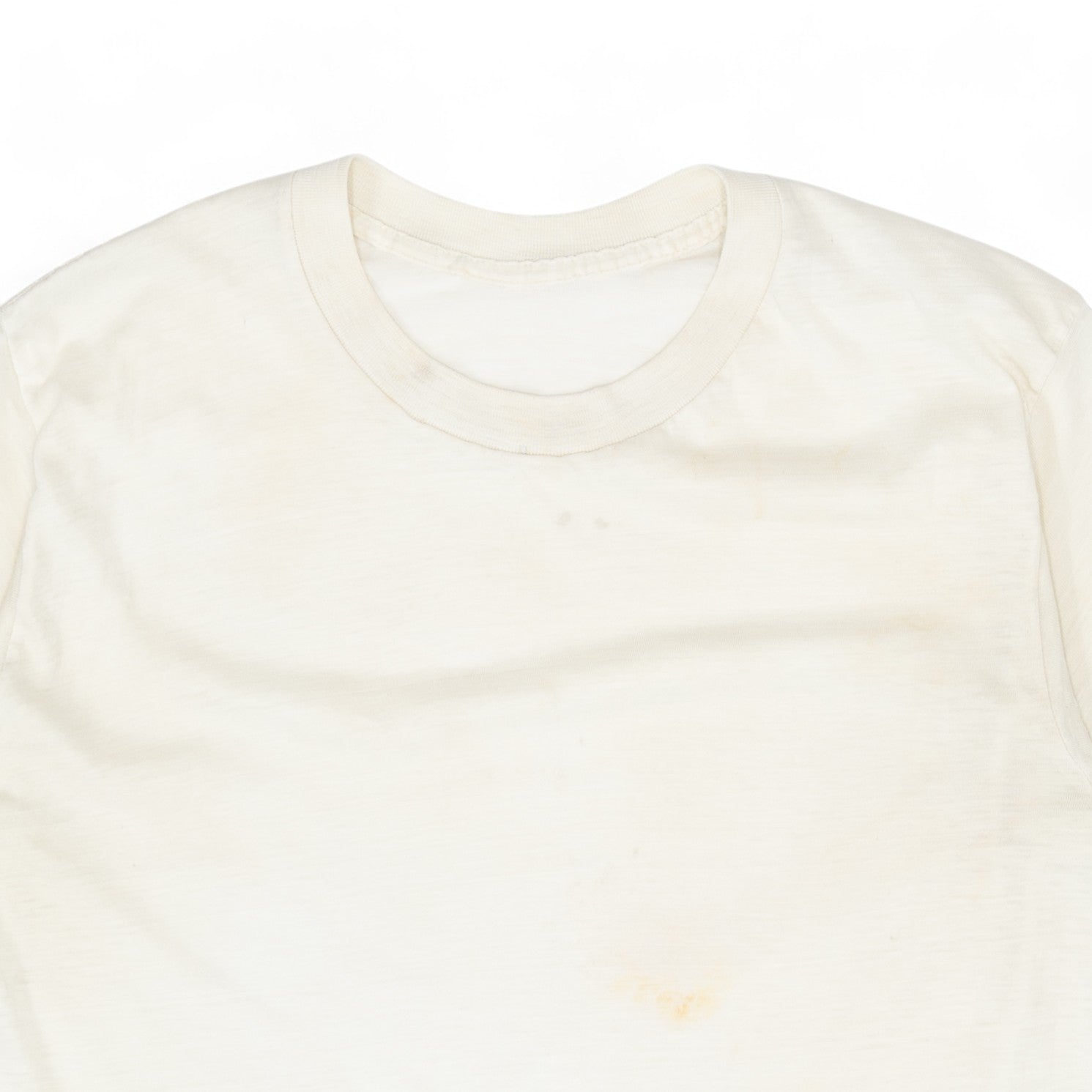 SOFT BLANK WHITE TEE - 1960'S