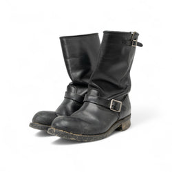 LEATHER ENGINEER BOOTS - 1990'S