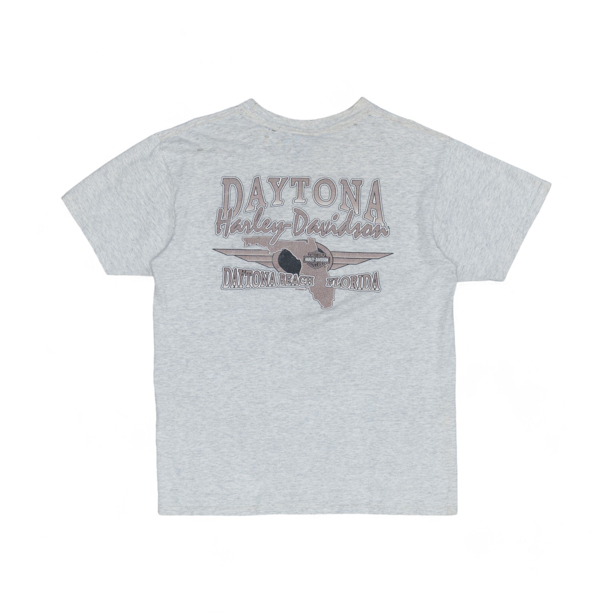 THRASHED HARLEY DAVIDSON POCKET TEE - 2000