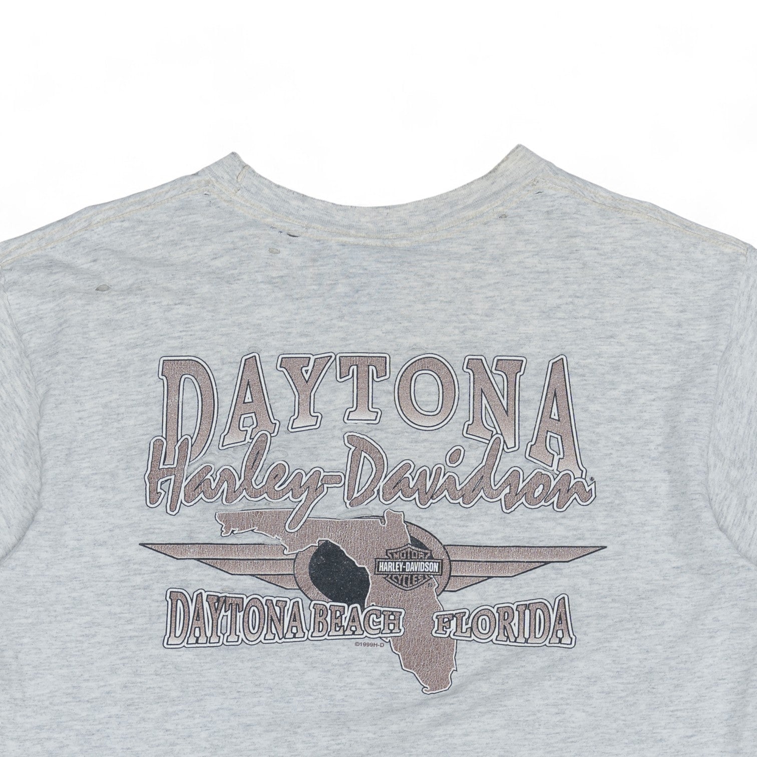 THRASHED HARLEY DAVIDSON POCKET TEE - 2000