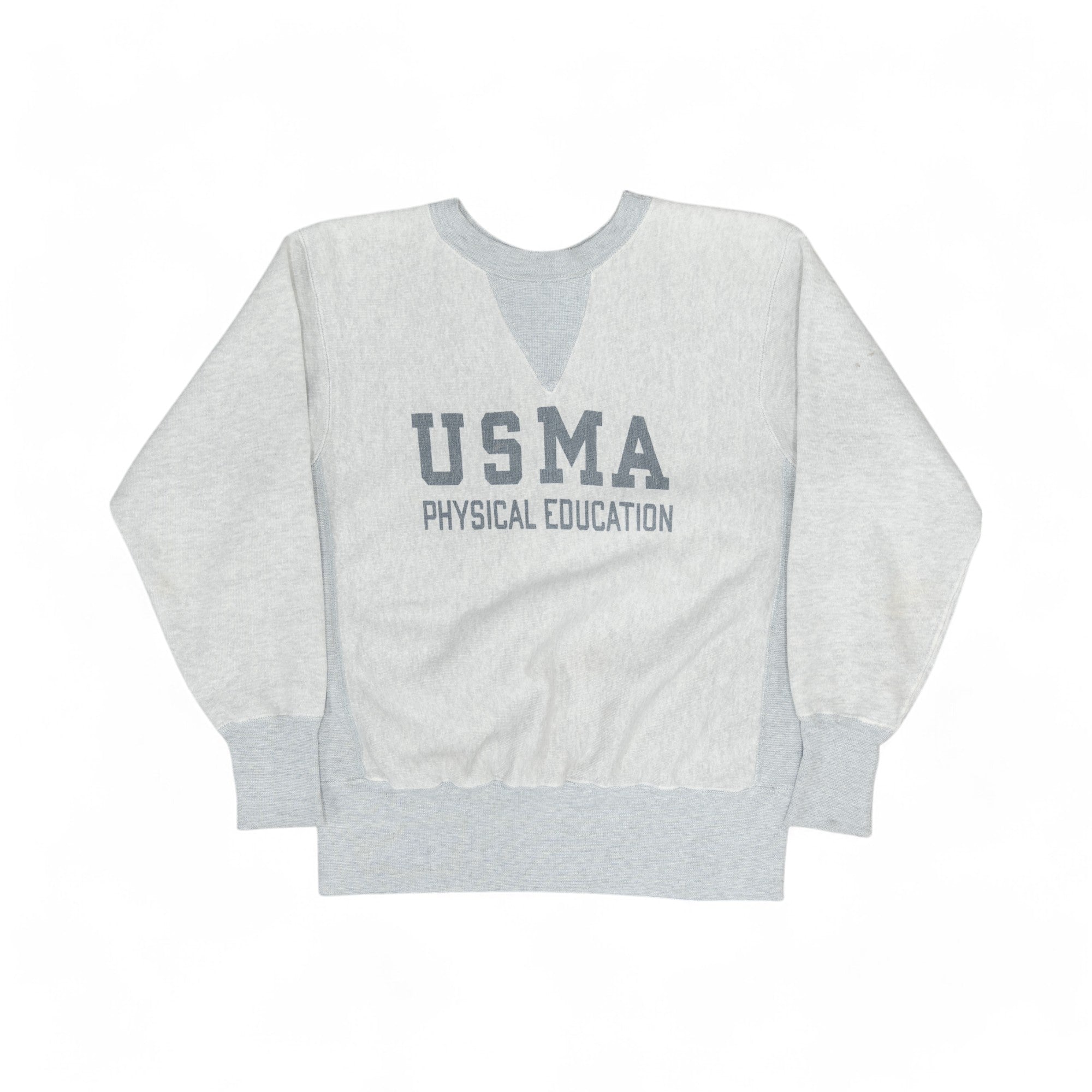 USMA PHYSICAL EDUCATION CHAMPION SINGLE V SWEATSHIRT - 1950'S