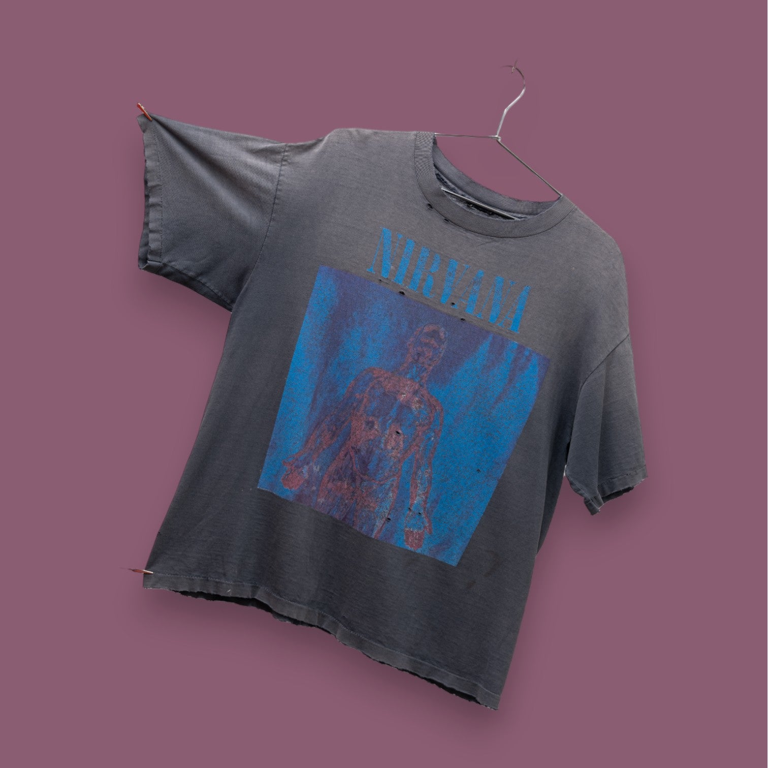 ULTRA FADED NIRVANA 'SLIVER' TEE - 1990'S