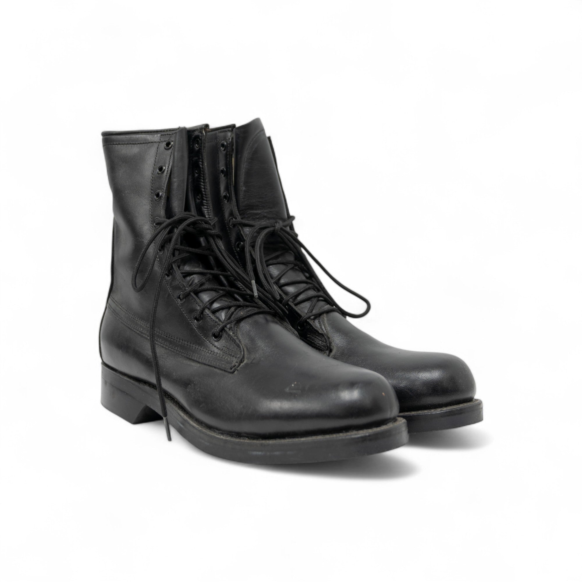 LEATHER MILITARY COMBAT BOOTS - 1970/80'S