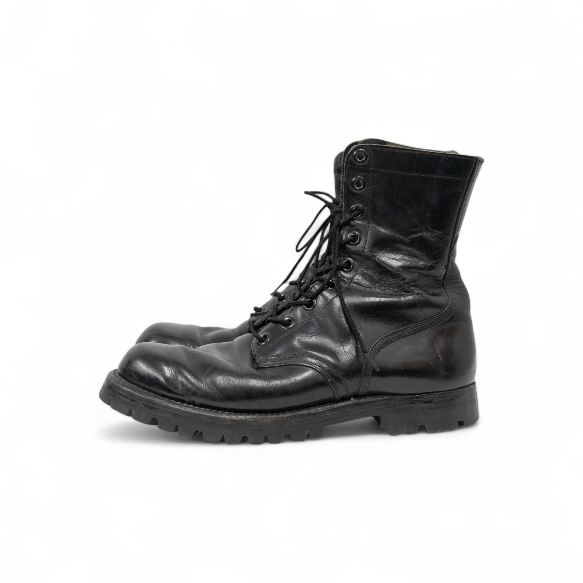 LUG COMBAT BOOTS W/ VIBRAM SOLE - 1960'S