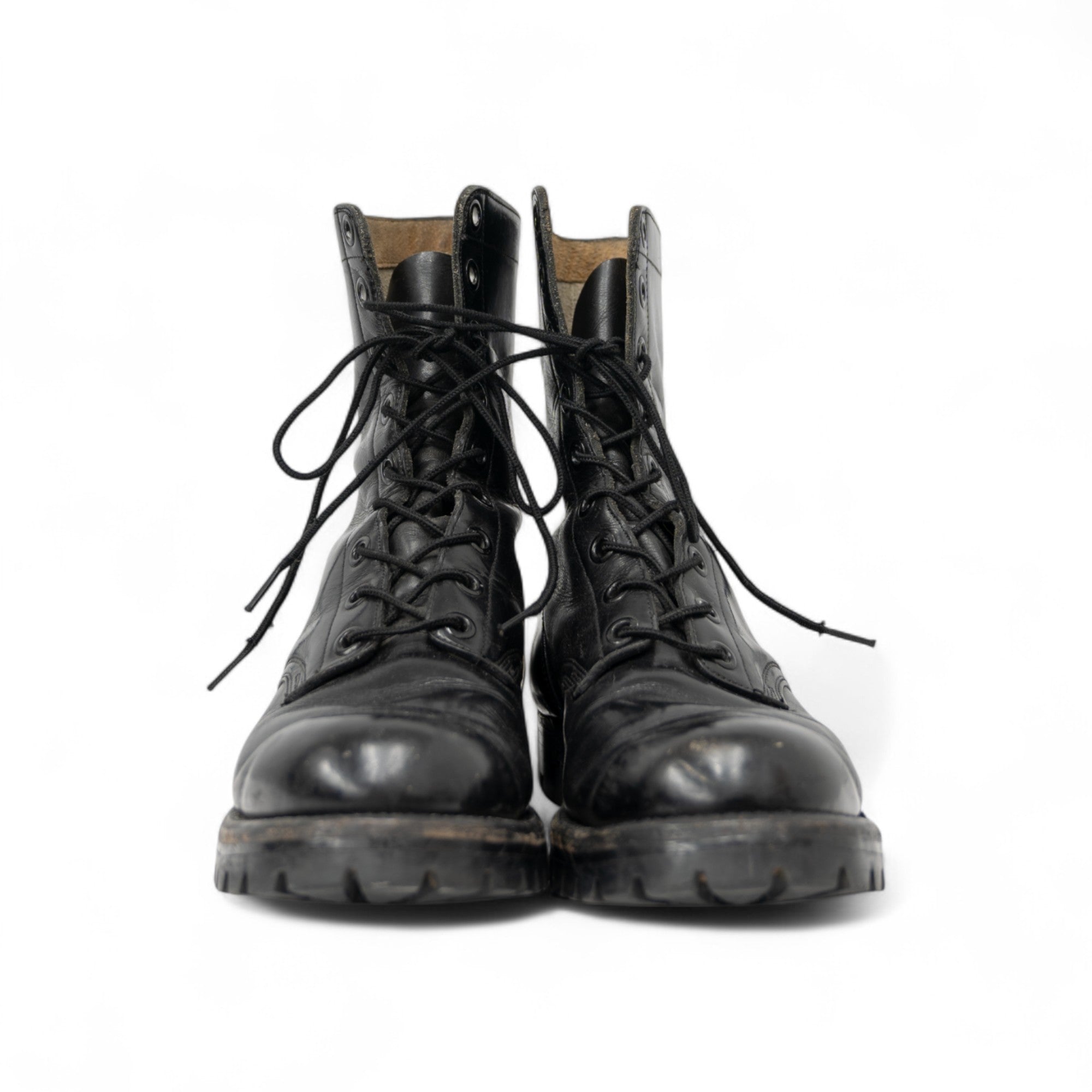 LUG COMBAT BOOTS W/ VIBRAM SOLE - 1960'S