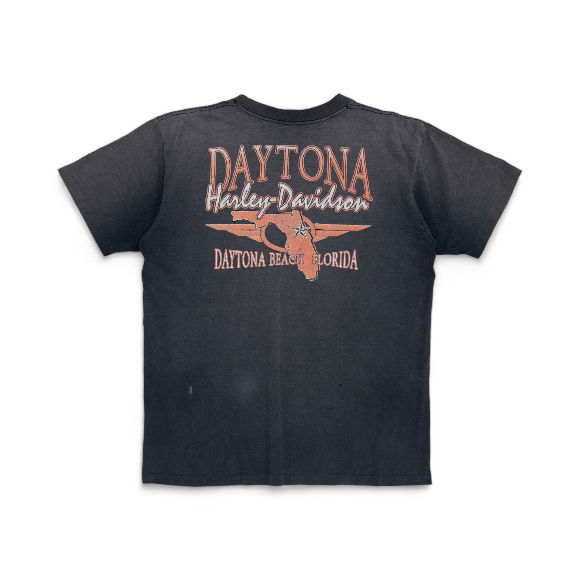 SUN-FADED SINGLE STITCH HARLEY DAVIDSON TEE - 1990'S