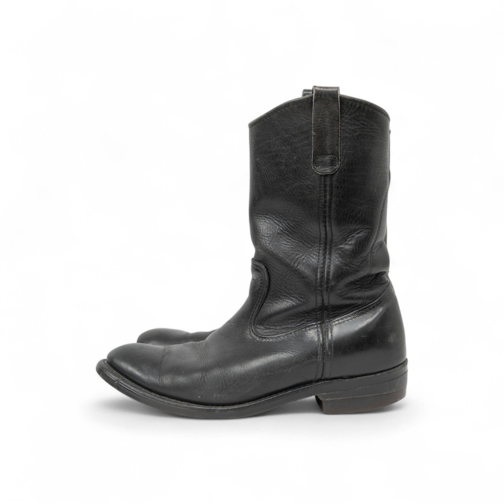 LEATHER REDWING COWBOY BOOTS - 1970/80'S