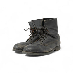 DISTRESSED LEATHER COMBAT BOOTS - 1980/90'S
