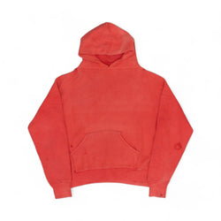 RED THERMAL LINED HOODED SWEATSHIRT - 1950/60'S