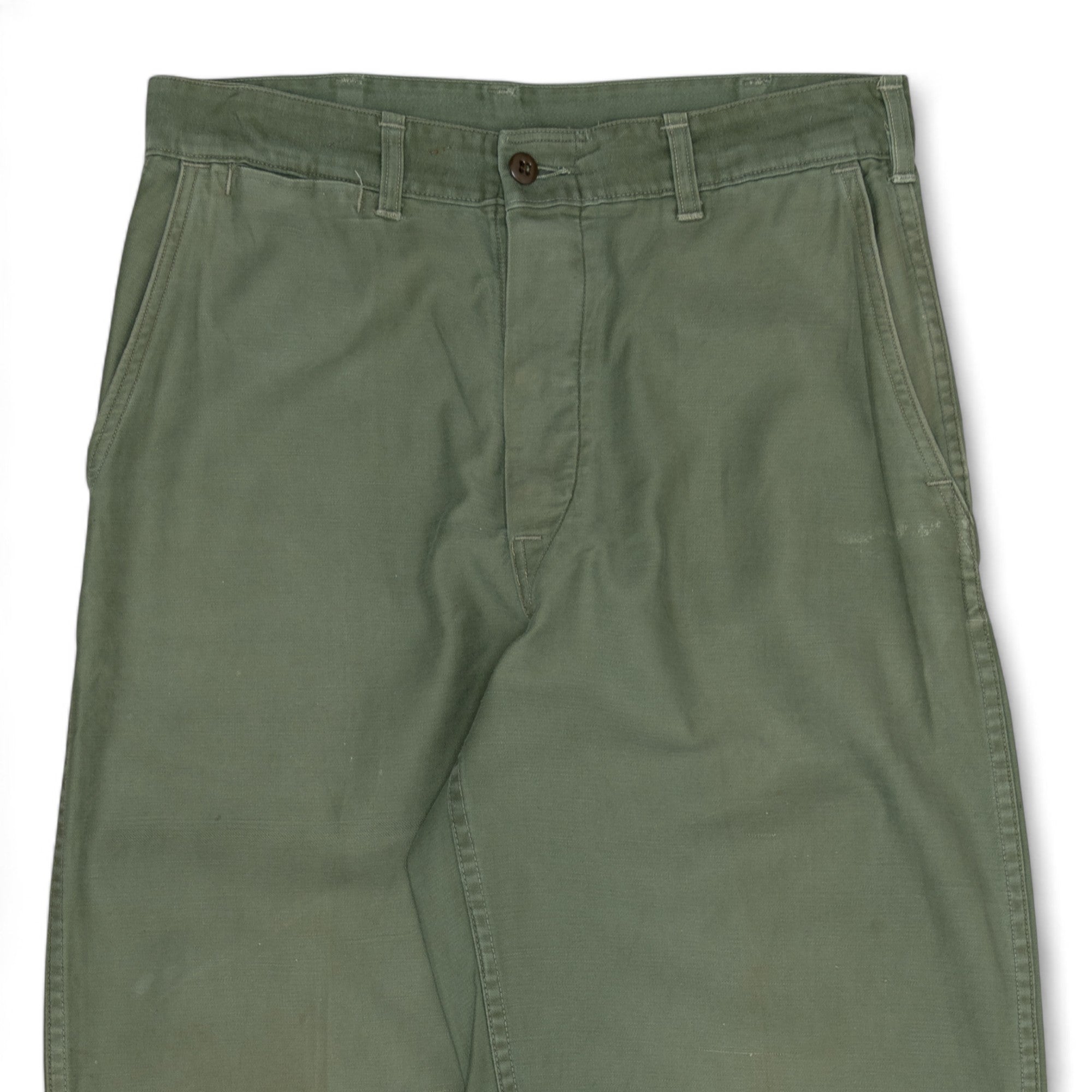 WIDE-LEG MILITARY OG-507 FATIGUE PANTS - 1950'S