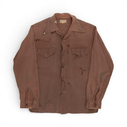 DISTRESSED MCGREGOR LOOP-COLLAR BUTTON UP SHIRT - 1960'S
