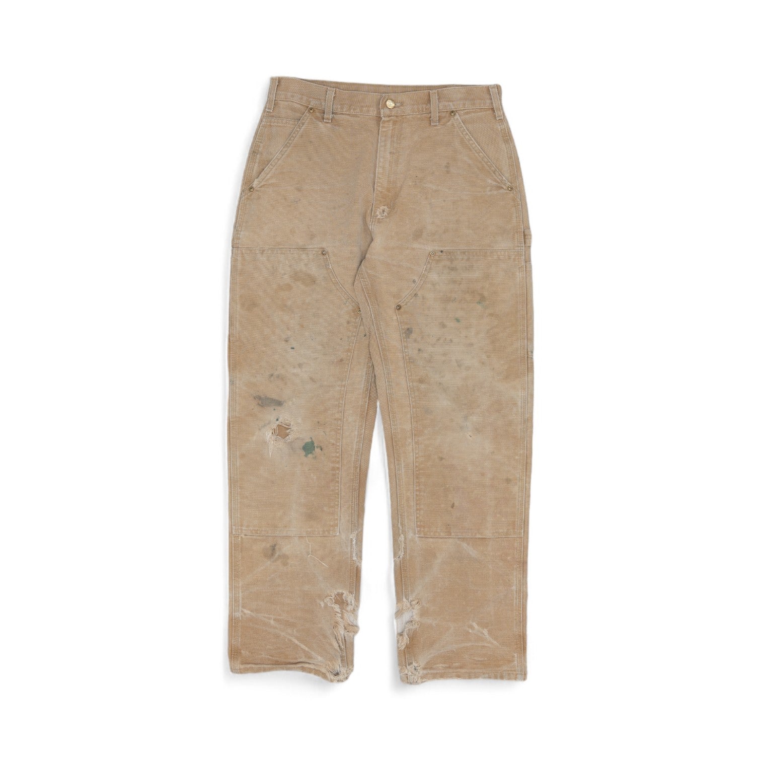 TAN THRASHED CARHARTT DOUBLE KNEE - 1990'S