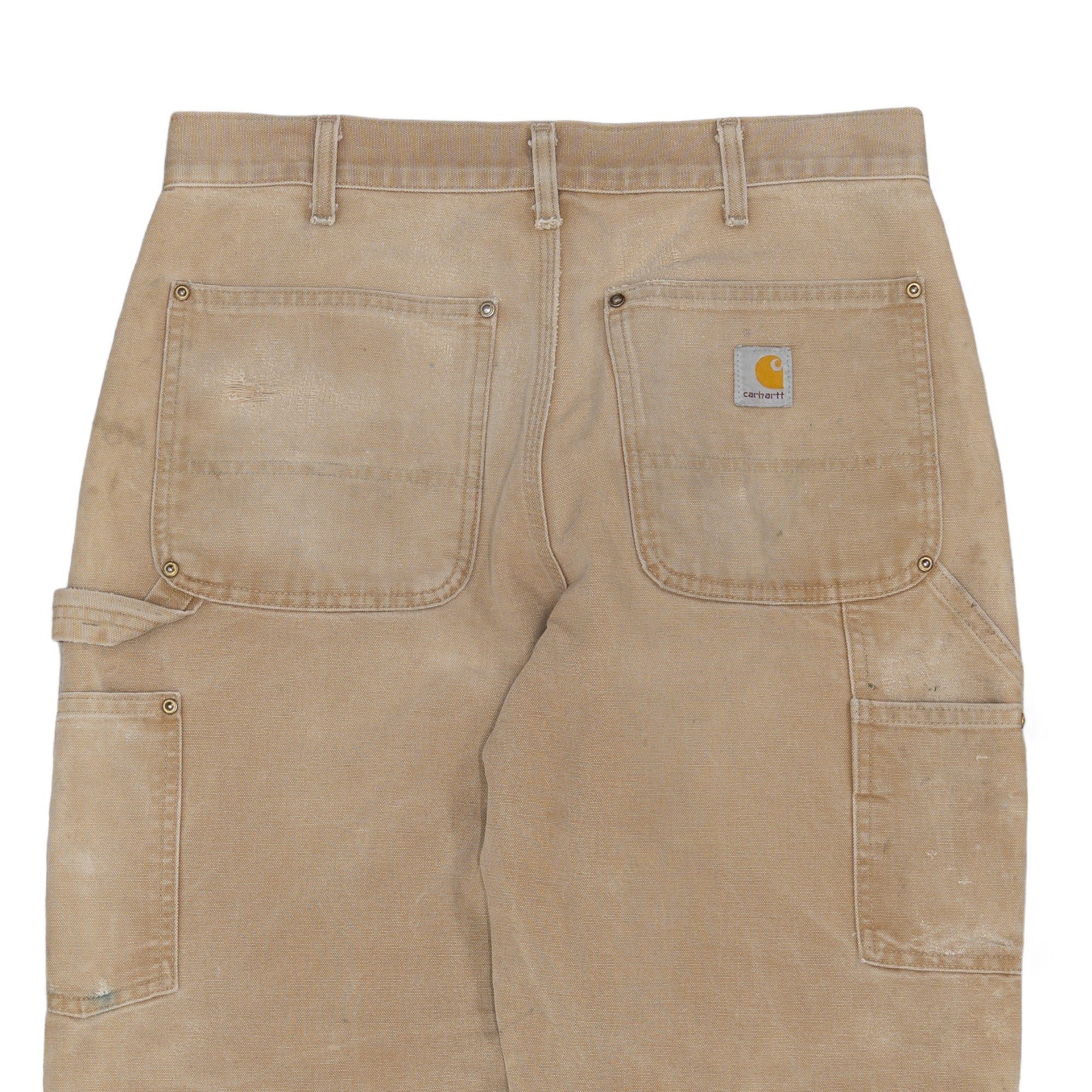 TAN THRASHED CARHARTT DOUBLE KNEE - 1990'S