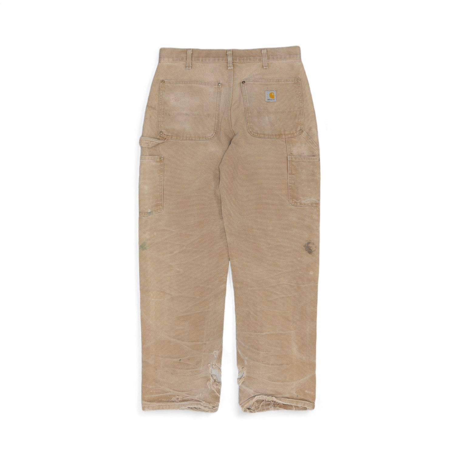 TAN THRASHED CARHARTT DOUBLE KNEE - 1990'S