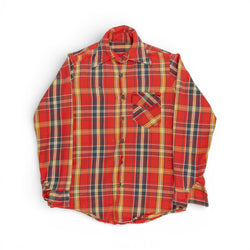DISTRESSED COTTON FLANNEL - 1960/70'S