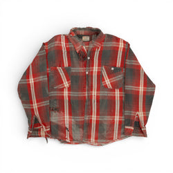 THRASHED/FADED WINTER KING COTTON FLANNEL - 1950'S