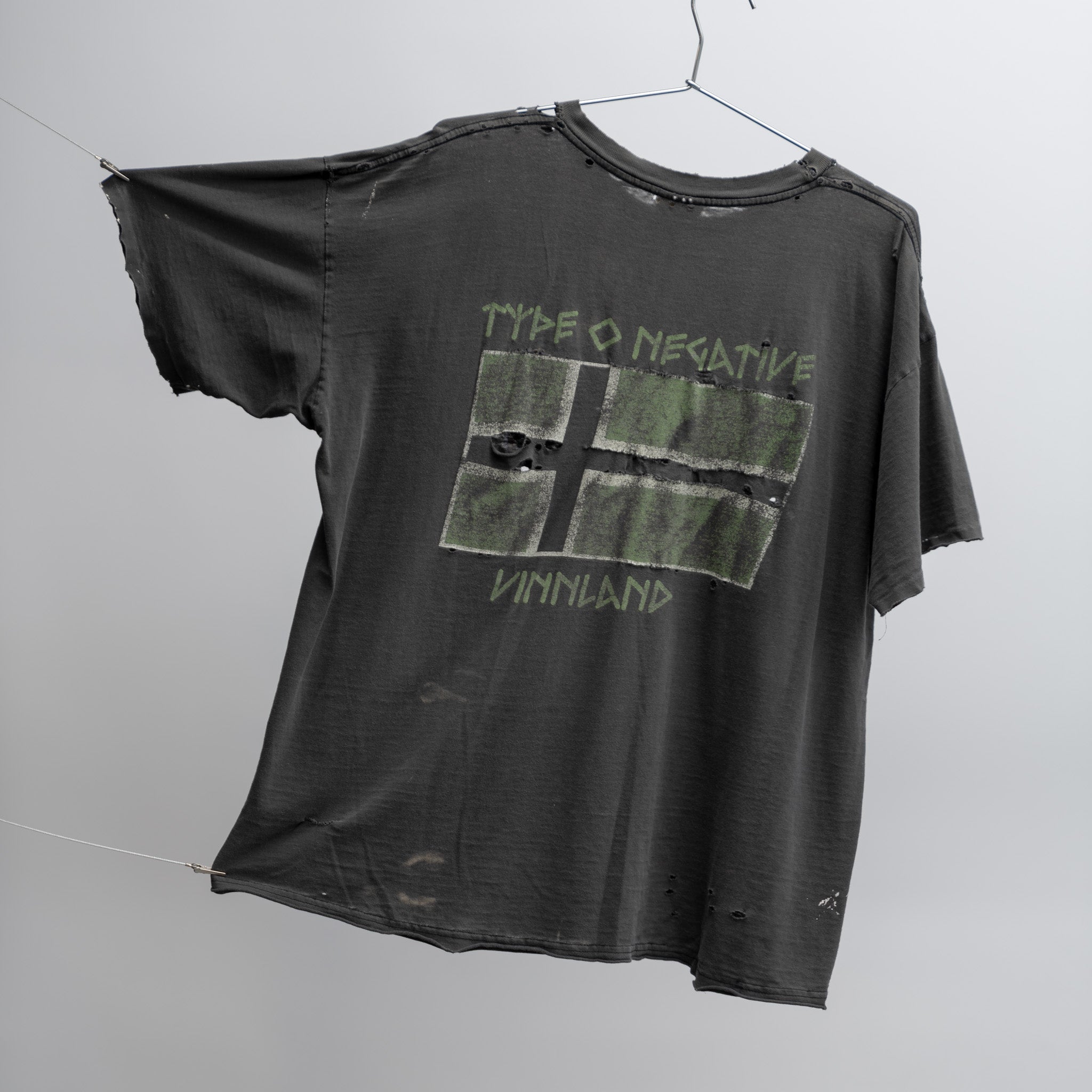 THRASHED TYPE O NEGATIVE 'ALL YOU NEED IS BLOOD' TEE - 1990'S