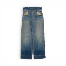 FADED/DISTRESSED NW MULE EAR DENIM - 1940'S