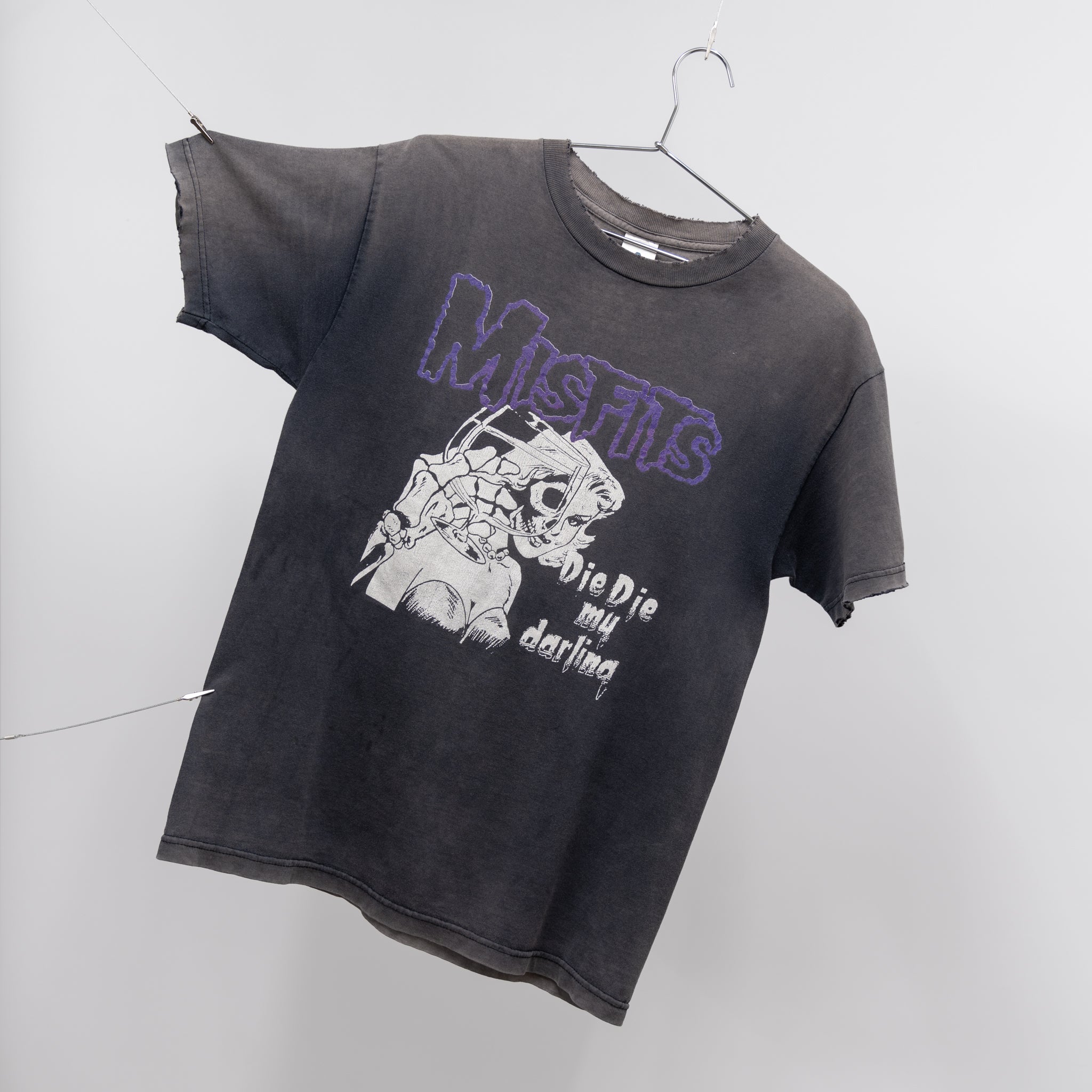 FADED/DISTRESSED MISFITS 'DIE DIE MY DARLING' TEE - 1990'S