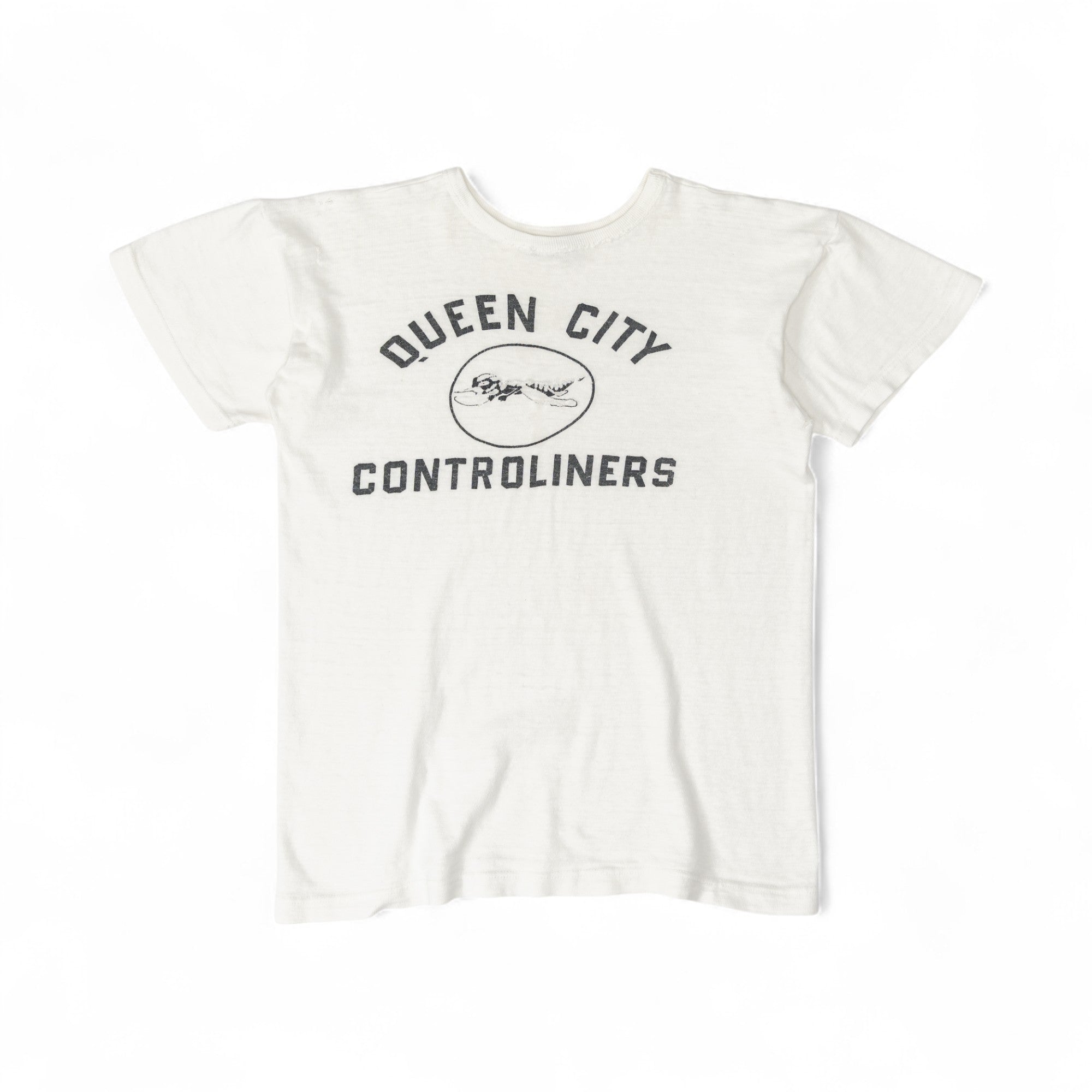 WW2 FLIGHT SCHOOL 'QUEEN CITY CONTROLINERS' TEE - 1940'S