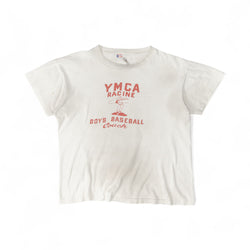 YMCA RACINE 'BOYS BASEBALL COACH' TEE - 1950'S
