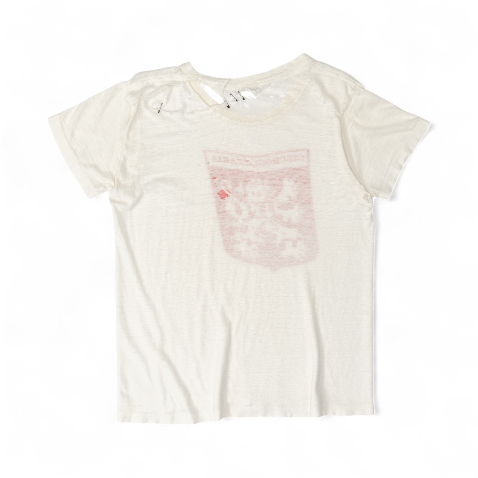 THRASHED/PAPER-THIN CZECHOSLOVAKIA TEE - 1940'S