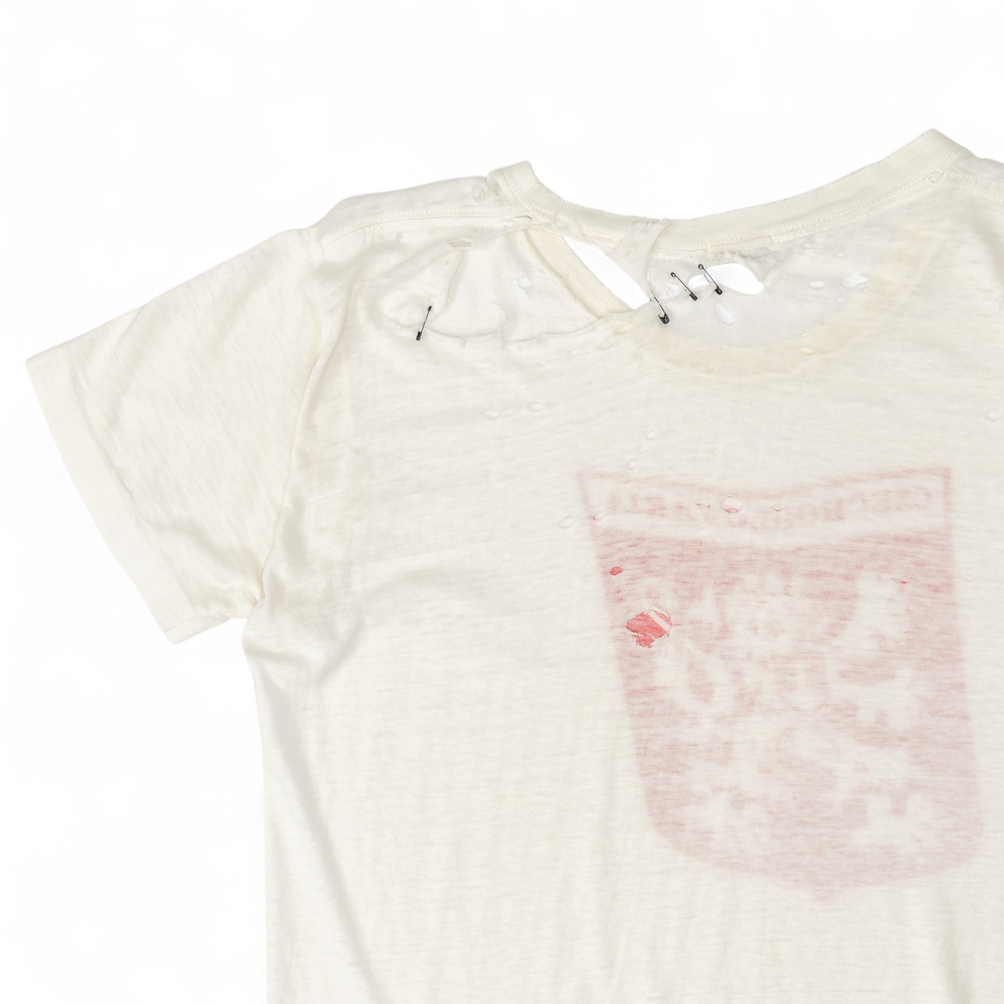 THRASHED/PAPER-THIN CZECHOSLOVAKIA TEE - 1940'S