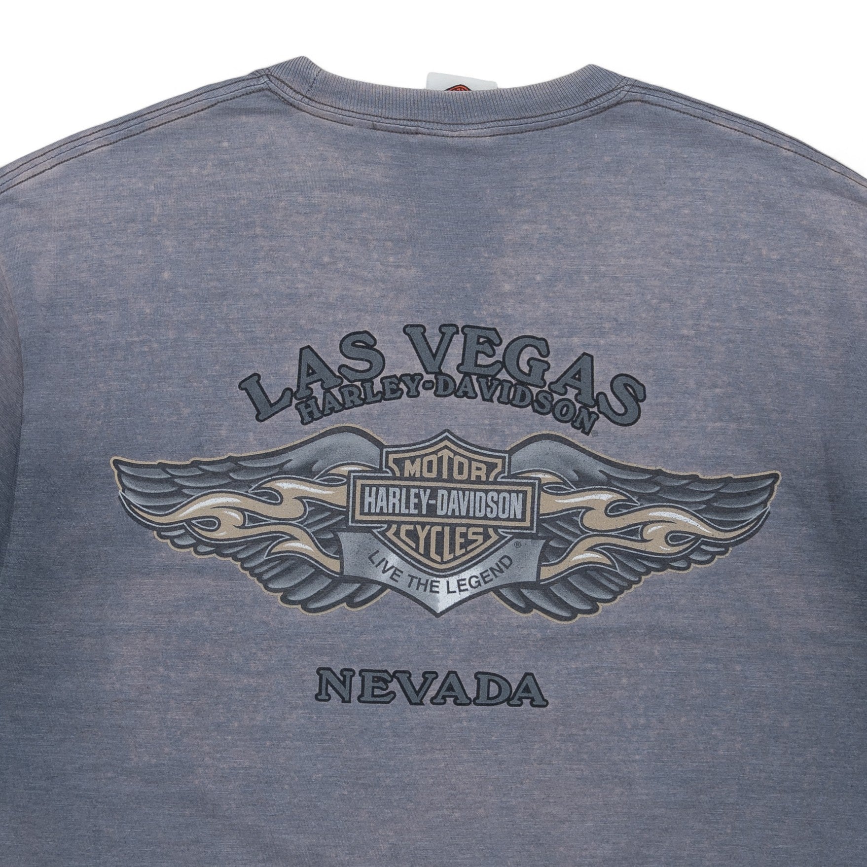 FADED LAS VEGAS HARLEY DAVIDSON TEE - 2000’S