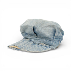 DISTRESSED DENIM ENGINEER HAT - 1940/60'S