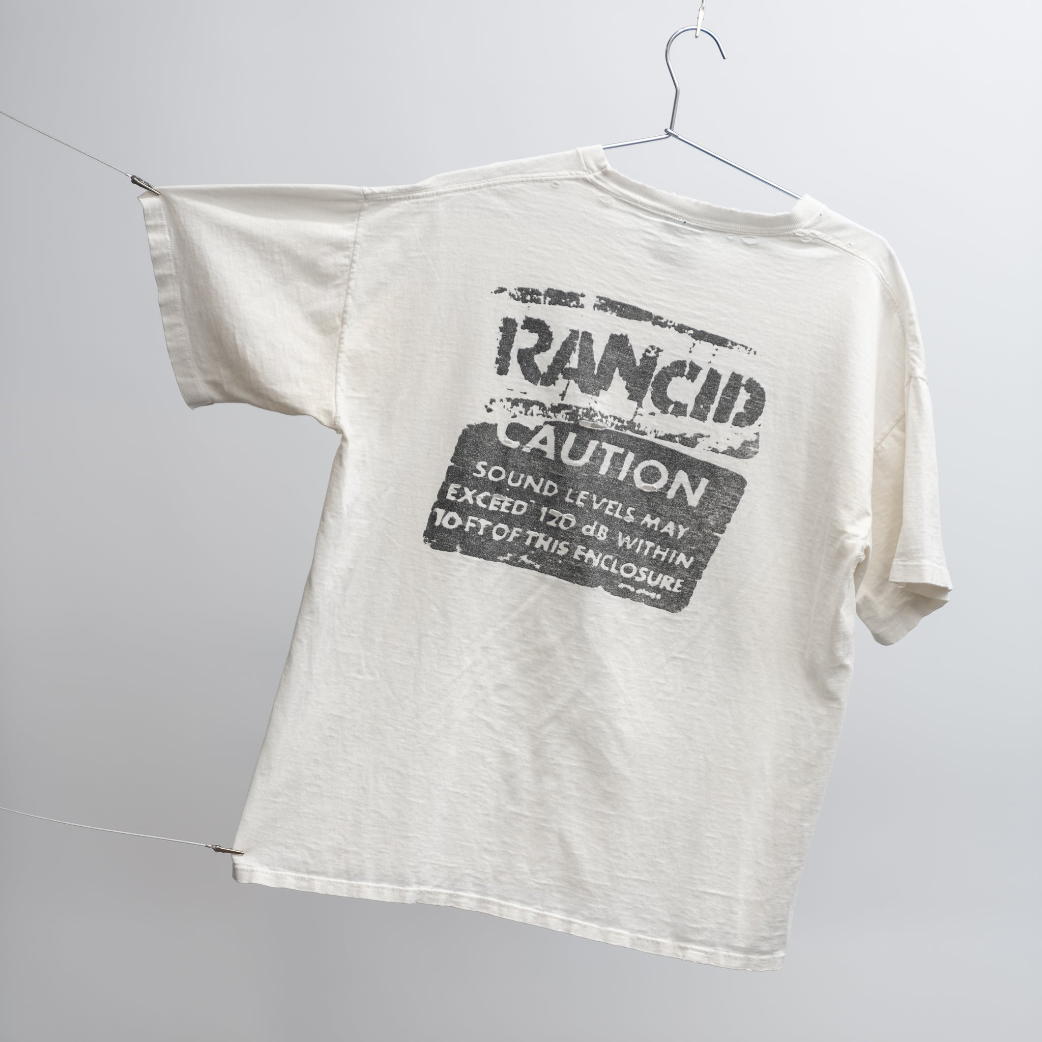 SINGLE STITCH DISTRESSED RANCID TEE - 1990'S