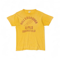 HILLSBOROUGH 'GIRLS TRACK & FIELD' TEE - 1970'S