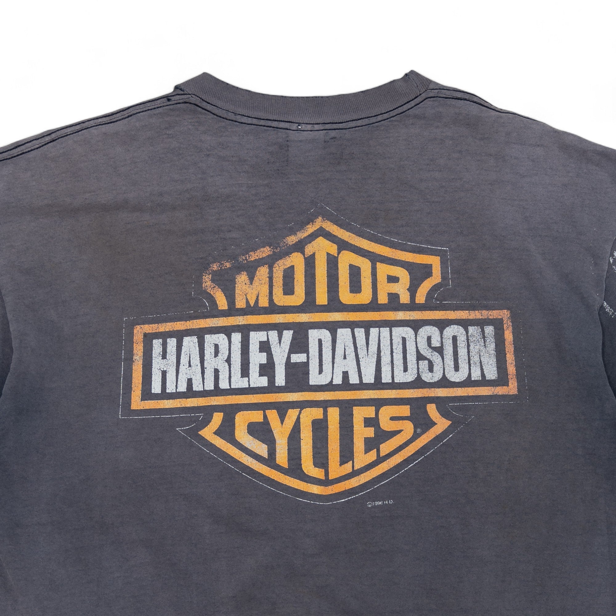 FADED SINGLE STITCH HARLEY DAVIDSON ‘AMERICAN ICON’ TEE - 1990’S