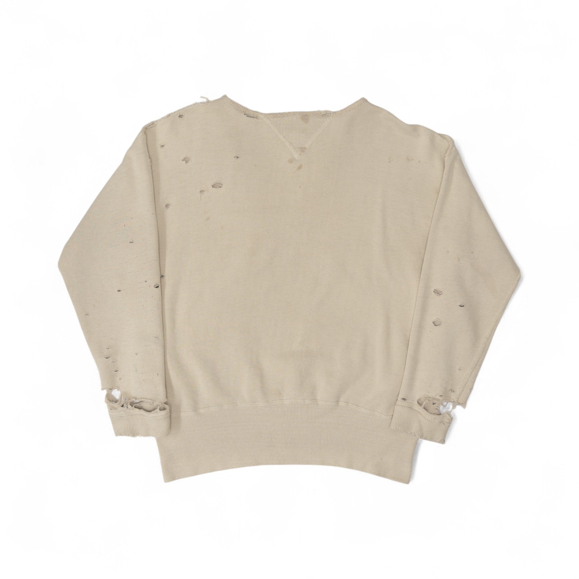 THRASHED DOUBLE V SWEATSHIRT - 1950'S