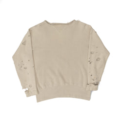 THRASHED DOUBLE V SWEATSHIRT - 1950'S