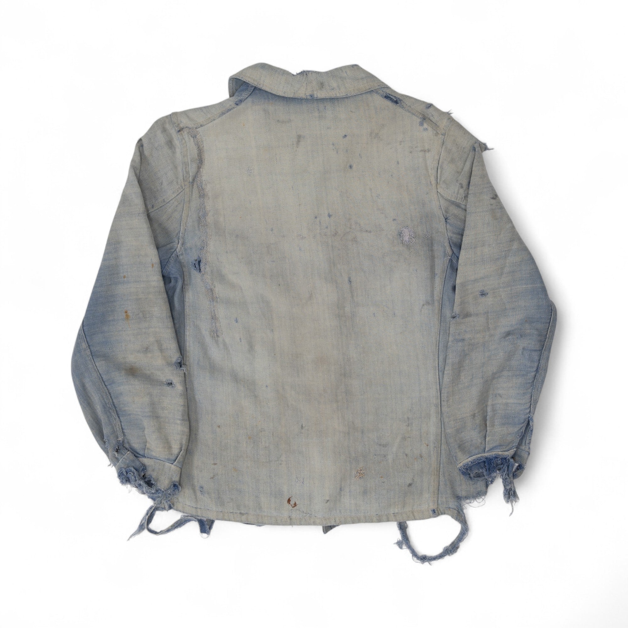 FADED/DISTRESSED/REPAIRED CHORE JACKET - 1960/70'S