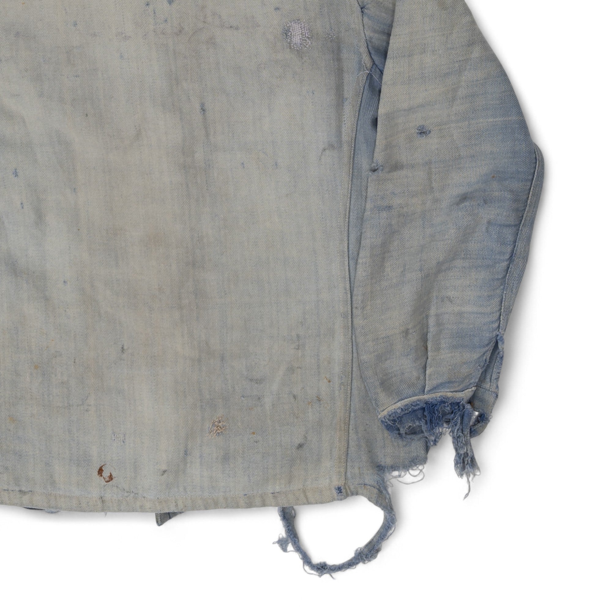 FADED/DISTRESSED/REPAIRED CHORE JACKET - 1960/70'S