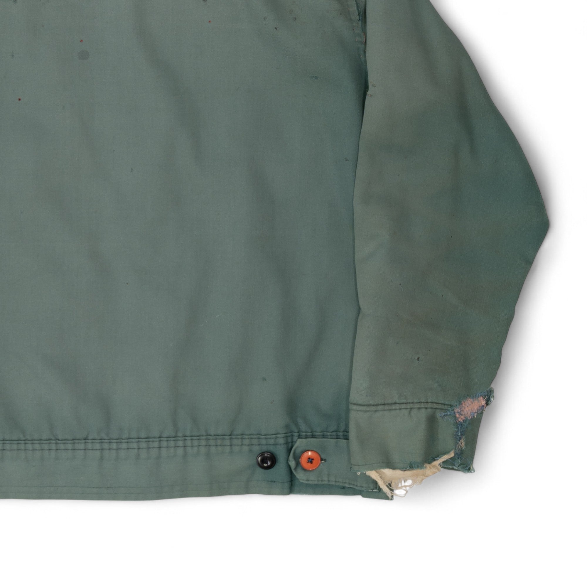 FADED/DISTRESSED WORK JACKET - 1970'S