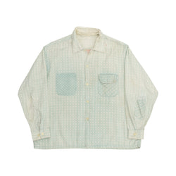 DISTRESSED PENNEYS COTTON LOOPCOLLAR BUTTON UP - 1950'S