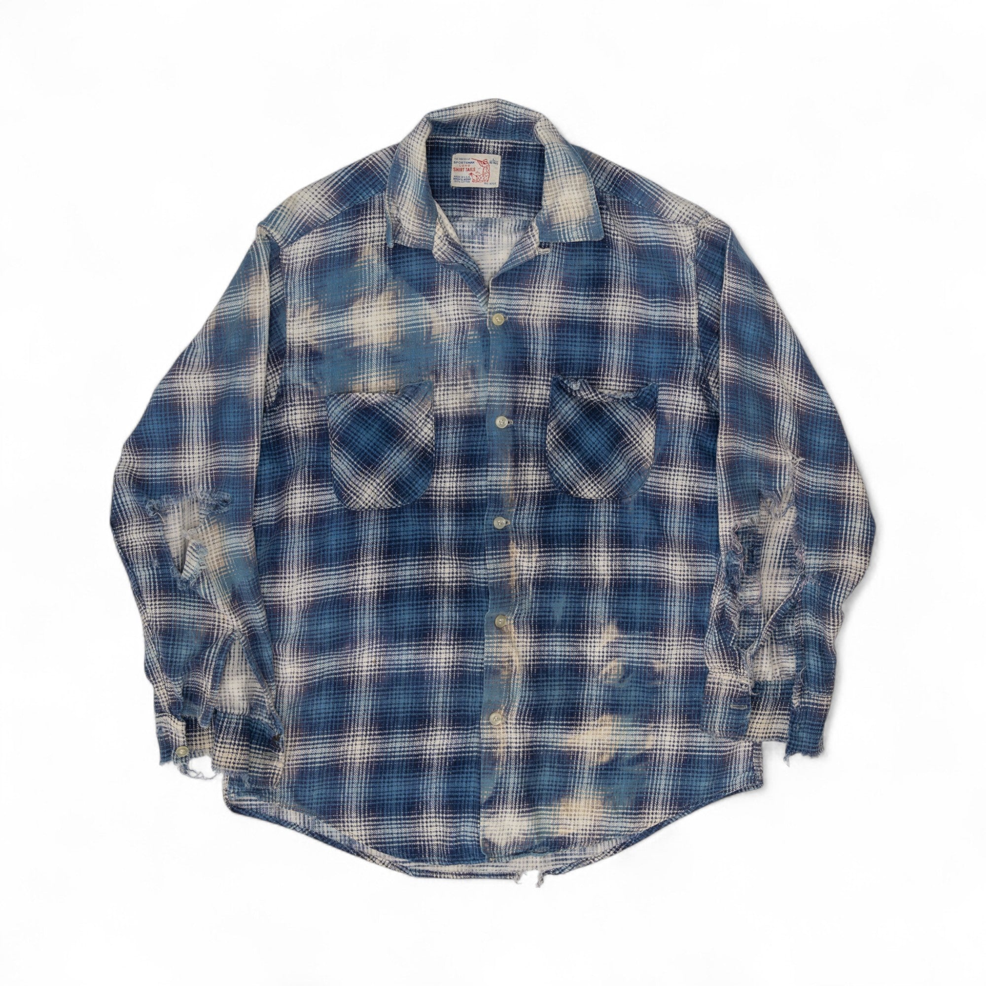 THRASHED/FADED SPORTSMAN LOOPCOLLAR FLANNEL - 1960'S