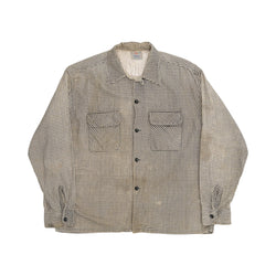 5 BROTHERS HOUNDSTOOTH COTTON LOOPCOLLAR FLANNEL - 1950'S