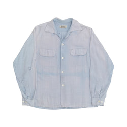FADED/DISTRESSED YALE RAYON LOOPCOLLAR BUTTON UP - 1960'S