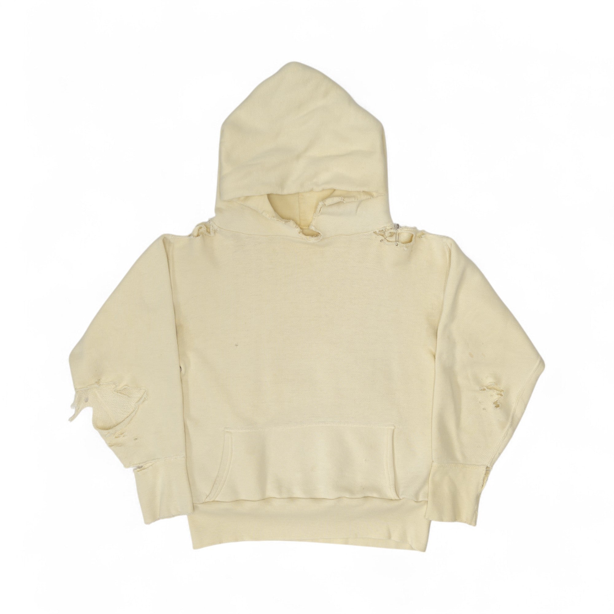 HEAVILY DISTRESSED BLANK HOODIE - 1960'S