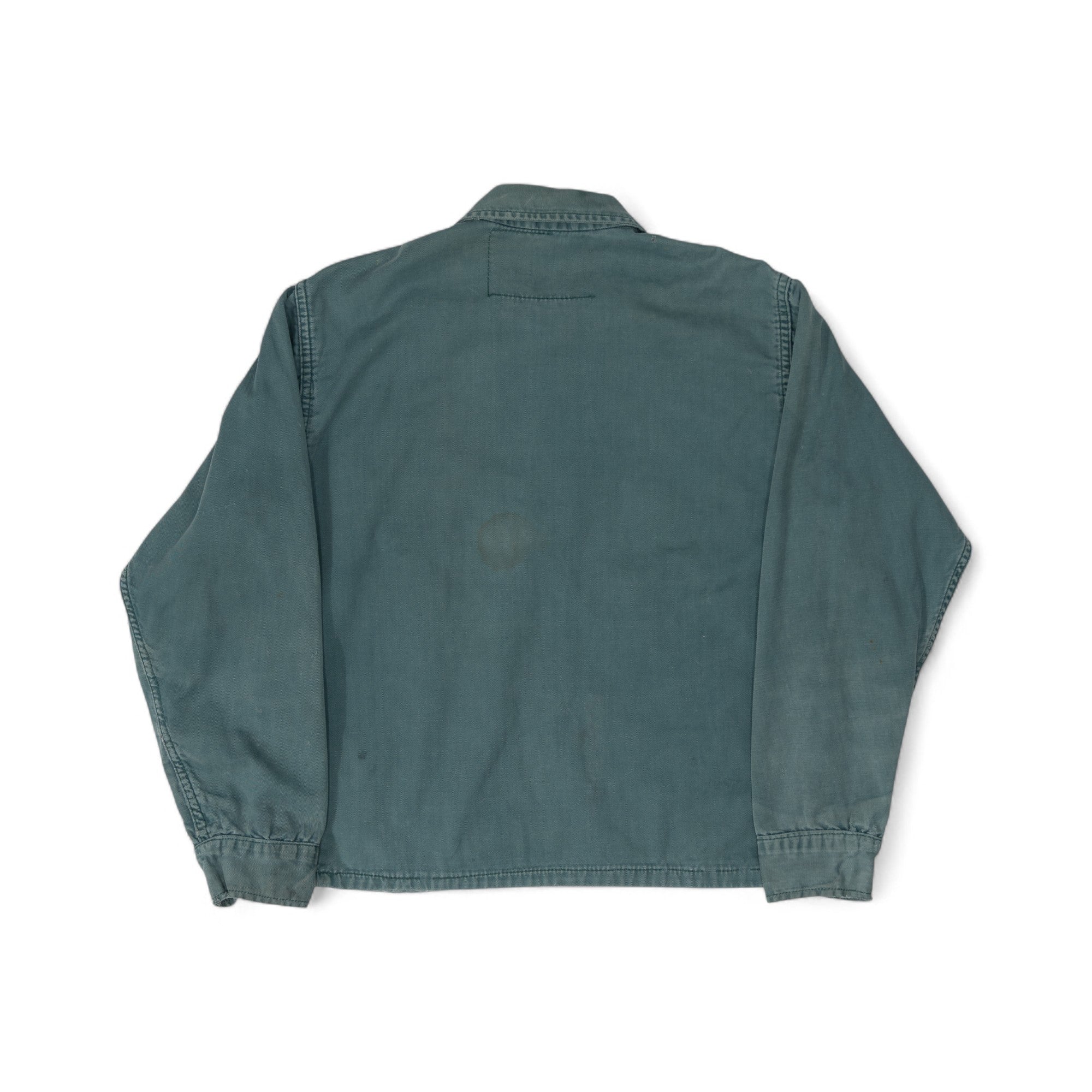 DISTRESSED/FLANNEL-LINED WORK JACKET - 1960/70'S