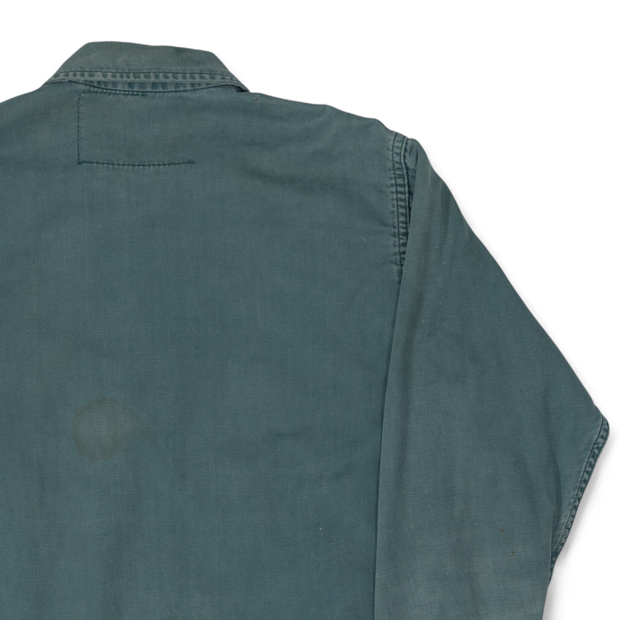 DISTRESSED/FLANNEL-LINED WORK JACKET - 1960/70'S
