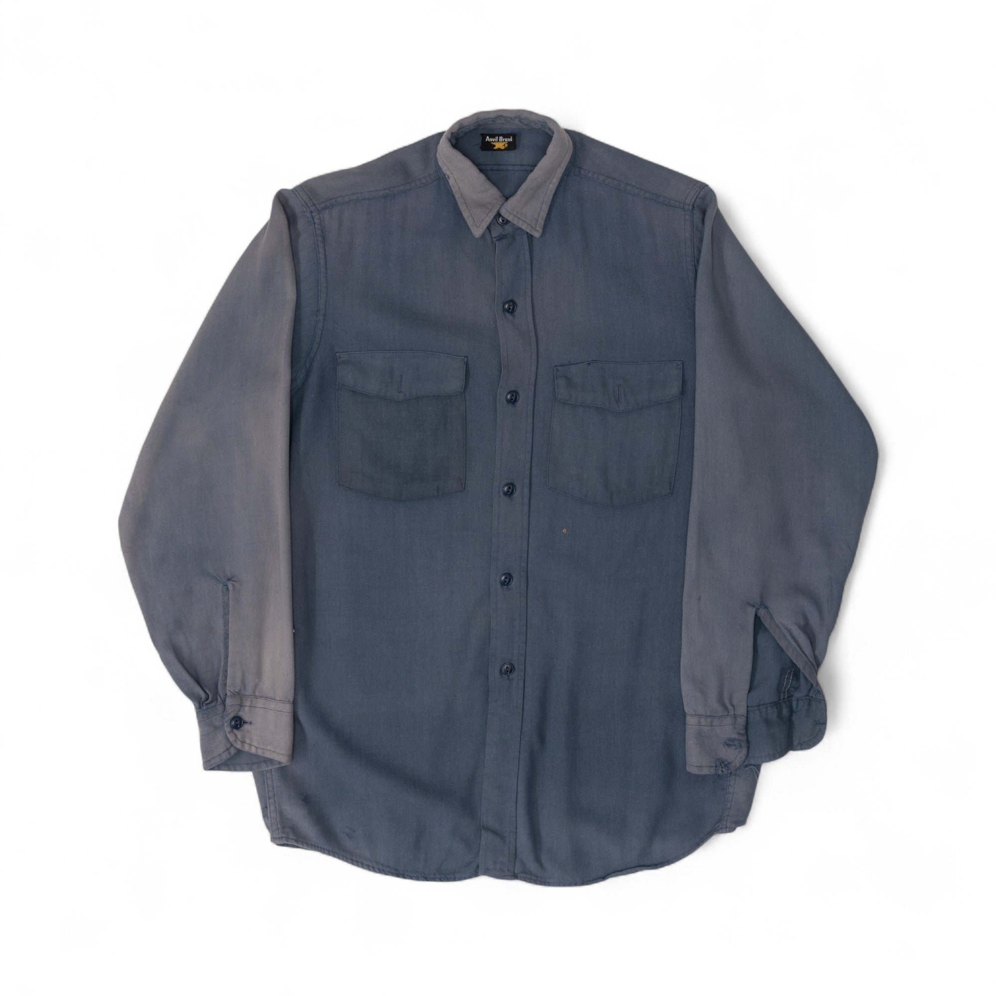 FADED ANVIL BRAND BUTTON-UP SHIRT - 1950'S
