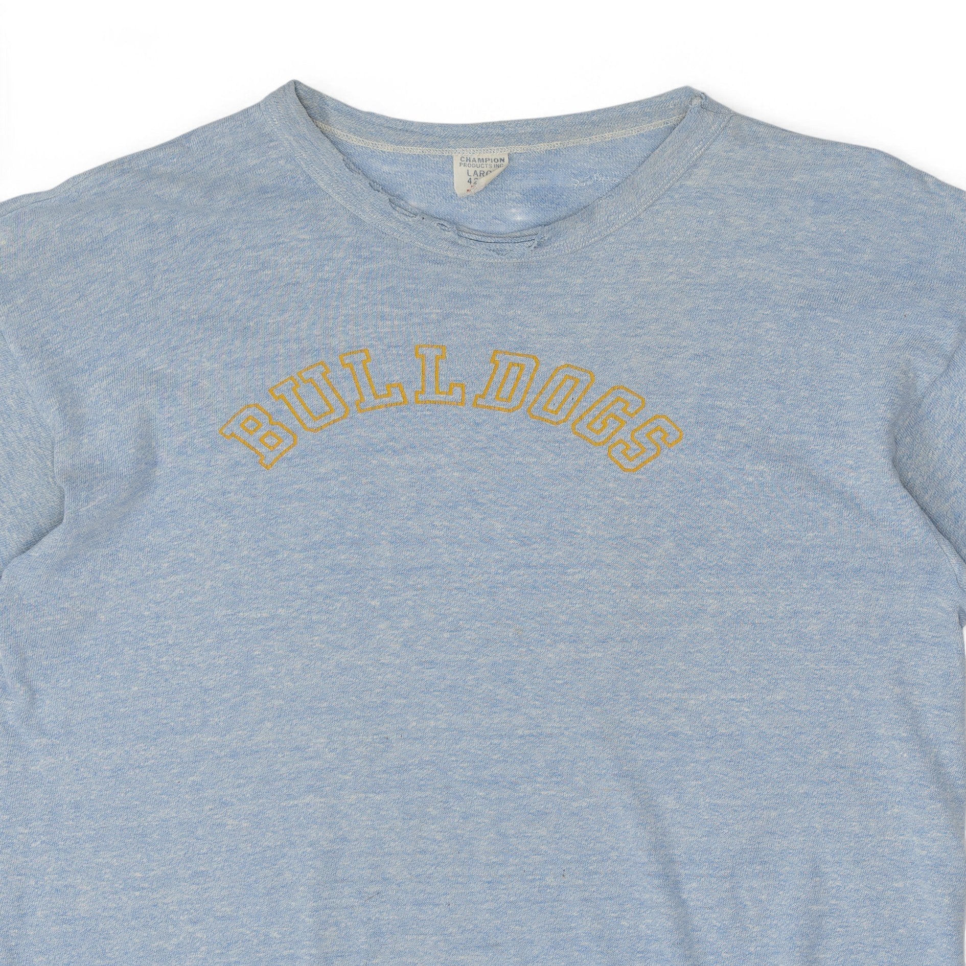 DISTRESSED CHAMPION 'BULLDOGS' TEE - 1960'S