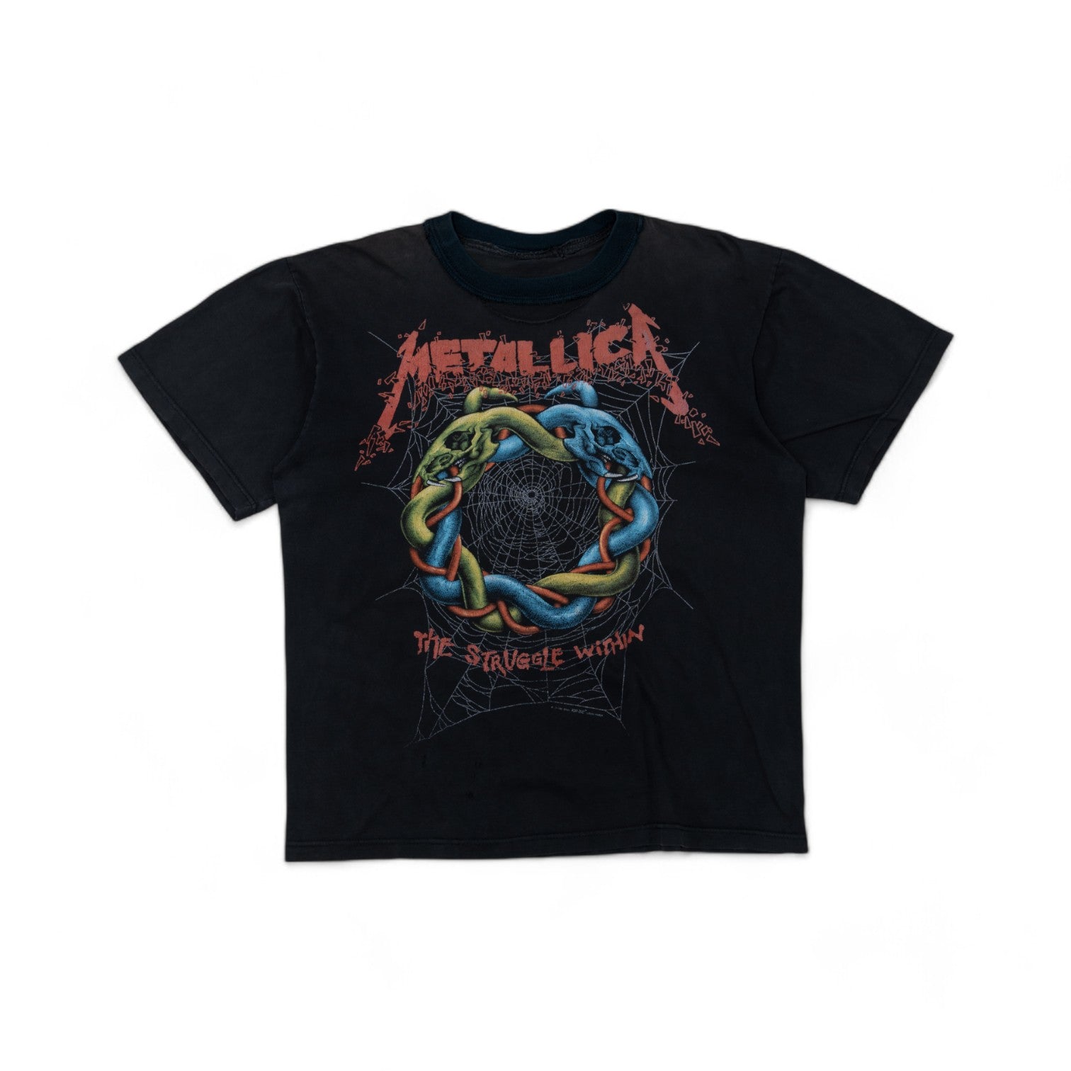 THRASHED REPAIRED METALLICA ‘THE STRUGGLE WITHIN’ TEE - 1990’S