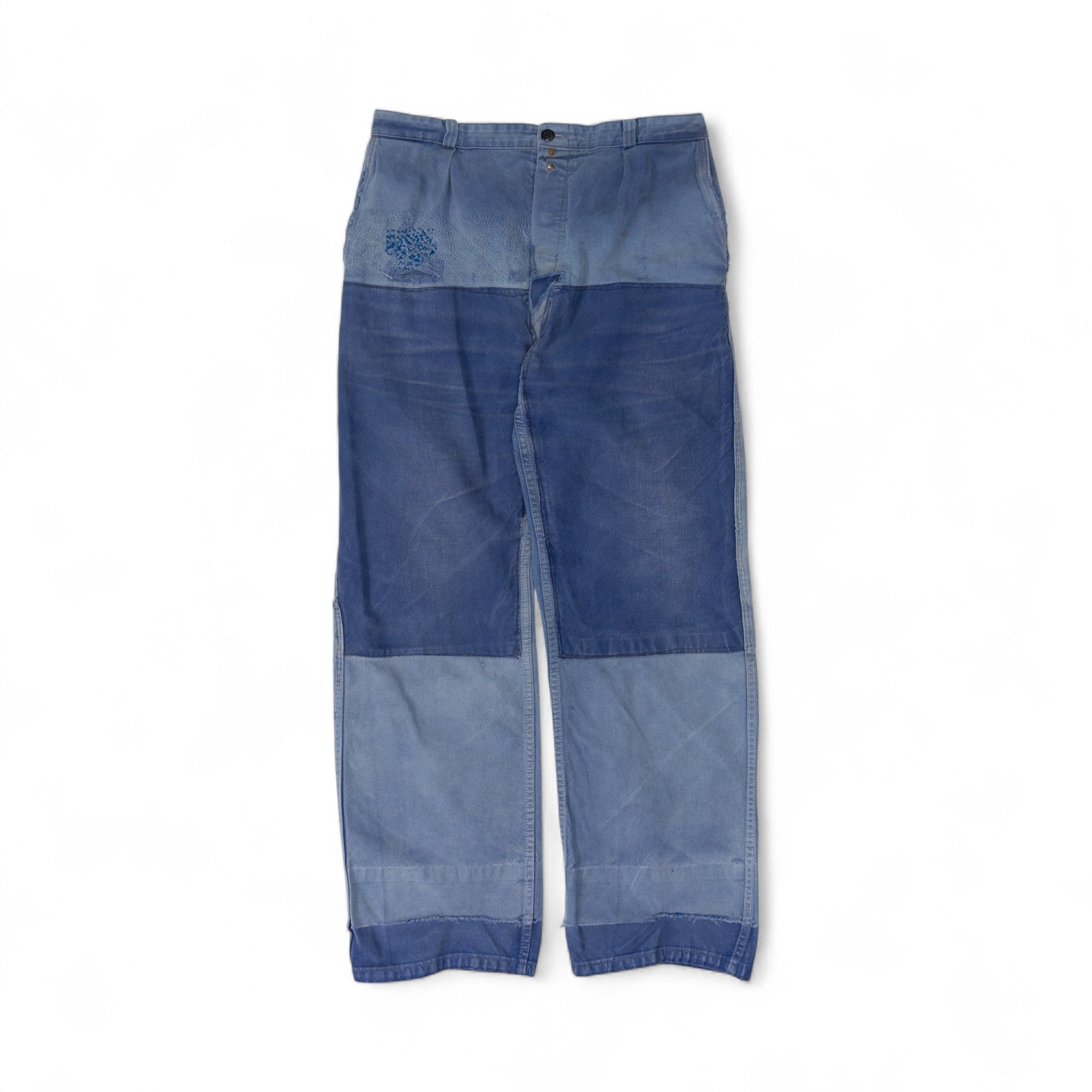 FADED/REPAIRED MOLESKIN TROUSERS - 1950'S