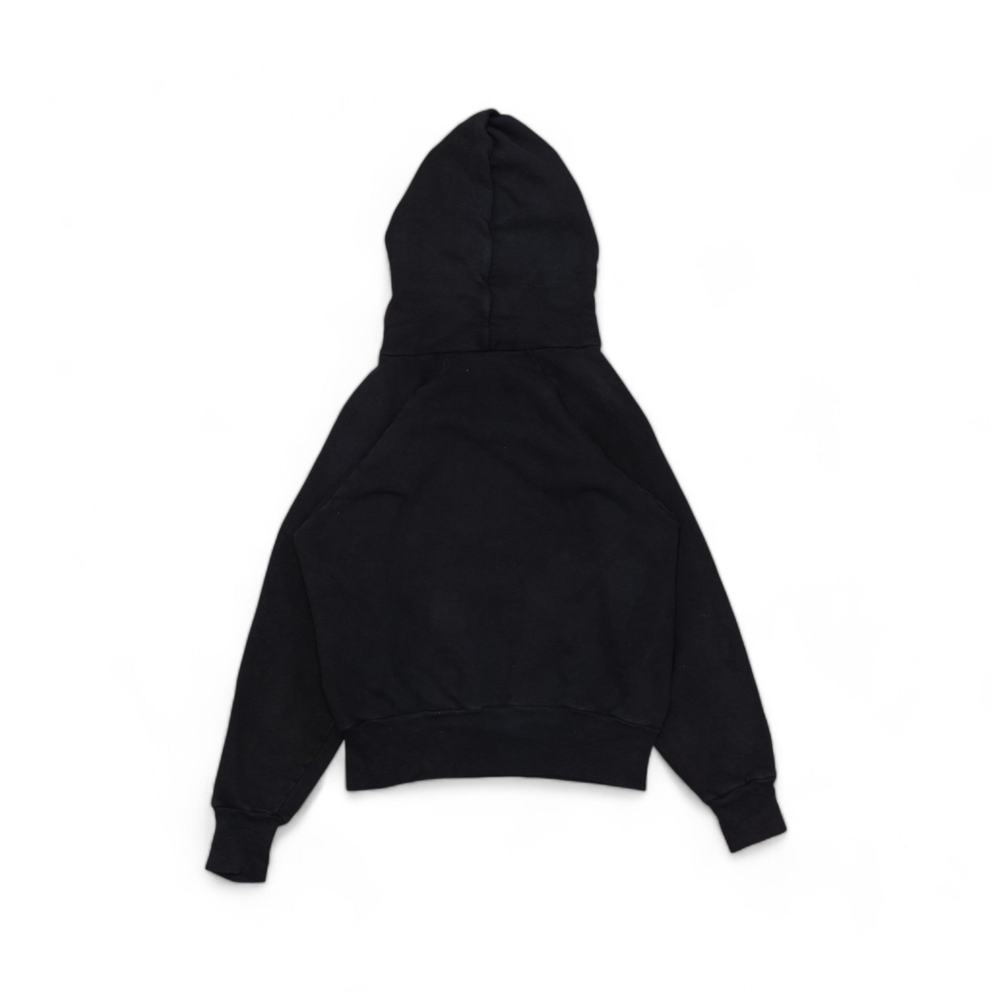 OVERDYED JET BLACK HOODIE - 1950'S